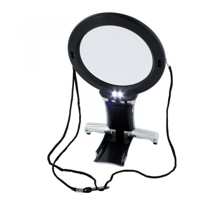 Dual-Purpose Neck and Desk Magnifier