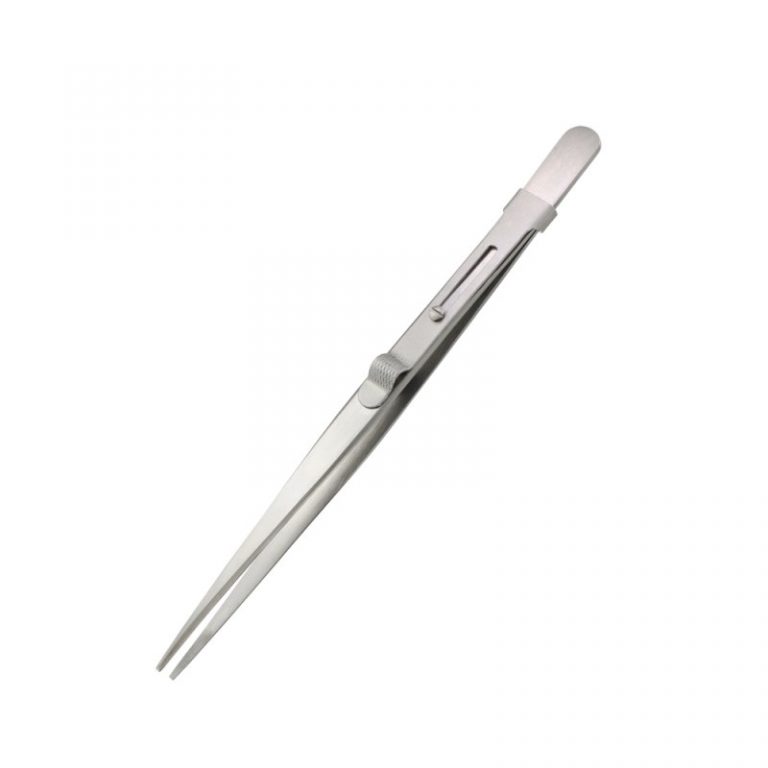 ine Serrated Locking Stainless Steel Tweezers