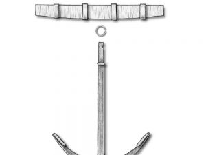 Old Style Anchor 75mm