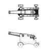 Cannons with Carriage 40mm
