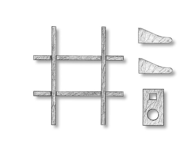 British Crosstrees 25x27mm