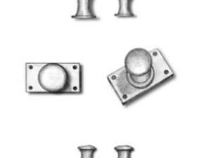Metal Simple Bollards with Base Type C 8mm (AM4909/04)