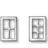 Metal Windows 6.5x8.8mm