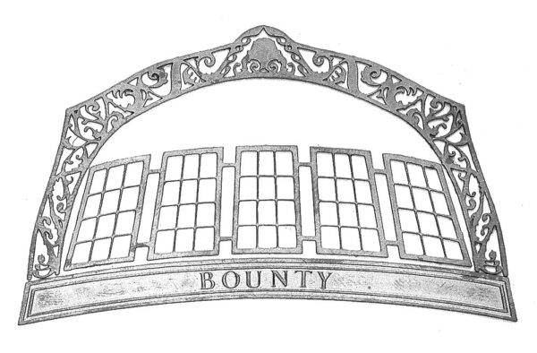 Photoetched Bounty Transom Photoetched Brass