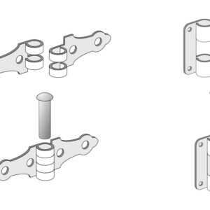 Brass Working Hinge Kit 6mm (AM6041/01)