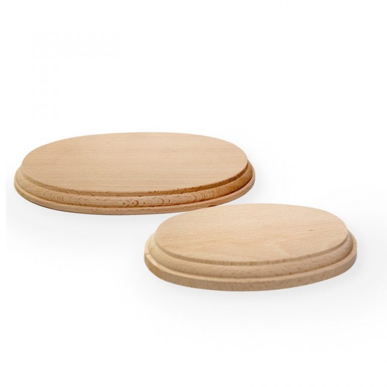 Oval Wooden Baseboards 160x100x20mm