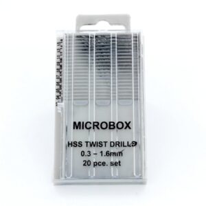 20 Pc Microbox Drill Set (0.3-1.6mm)