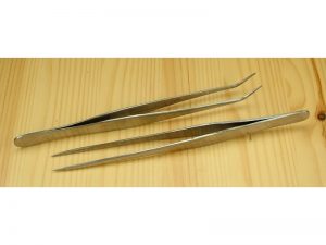 Straight-Tip Stainless Tweezers (175mm)
