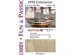 HMS Enterprize Studding Sails 1:96 – Shipyard