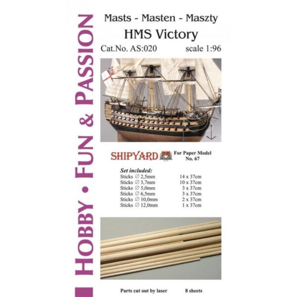 Mast Set for HMS Victory
