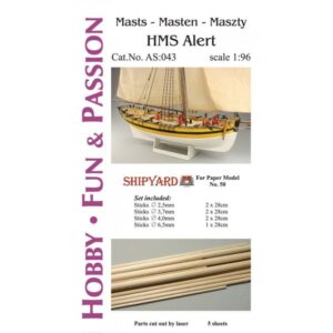 Mast Set for HMS Alert – Shipyard