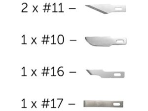 5 Assorted Blades for #1 Knife – ModelCraft