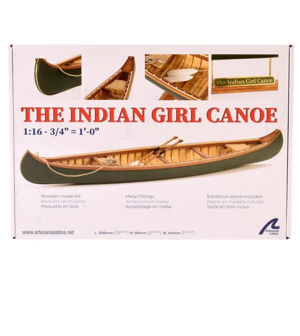 Indian Girl Canoe - Artesania Latina - Image 7