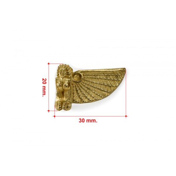 Brass Sphinx Wing Right 30mm - Image 2