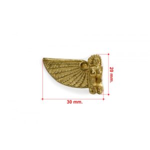Brass Sphinx Wing Left 30mm