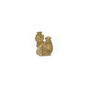 Lion Decoration With Crown Brass 20mm