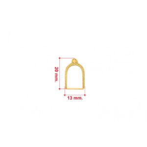 Braided Door Frame Brass 20mm